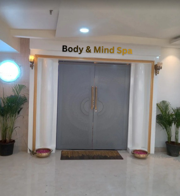 Entrance of Body and Mind Spa in Calangute, Goa